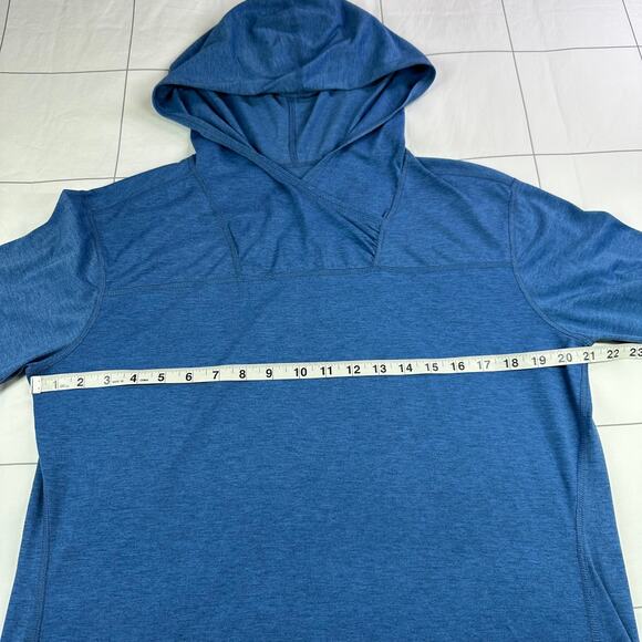 Stio Divide Lightweight Pullover Hoodie Womens XL Blue Stretch Long Sleeve Sun - Picture 5 of 6